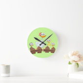 Hen &- en Chicken Clock Ronde Klok (Huis)