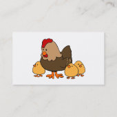 Hen en Chicken Visitekaartje (Achterkant)