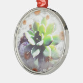 Hen en Chicks and Daisies Metalen Ornament (Links)