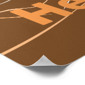 Hen en en Chick, Sandy-Oranje Kitchen Poster Print (Hoek)