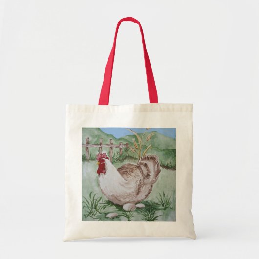 Hen en en eieren tote bag (Voorkant)