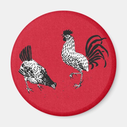Hen en en Rooster Magneet (Voorkant)