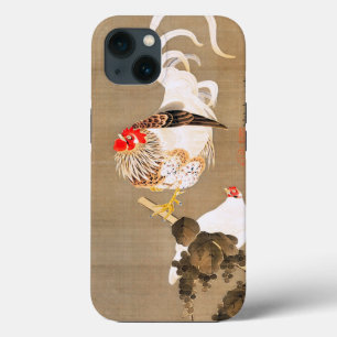Hen en en Rooster met Grapevine van Ito Jakuchu Case-Mate iPhone Case