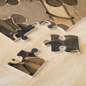 Hen en en Rooster met Grapevine van Ito Jakuchu Legpuzzel (Zijkant)