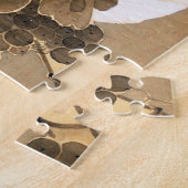 Hen en en Rooster met Grapevine van Ito Jakuchu Legpuzzel (Zijkant)