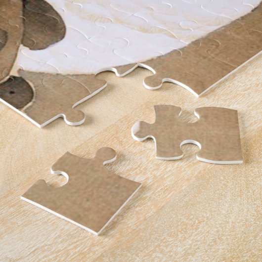 Hen en en Rooster met Grapevine van Ito Jakuchu Legpuzzel (Zijkant)