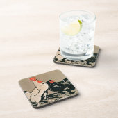 Hen en (kleurenlitho) drankjes onderzetter (Rechterzijde)