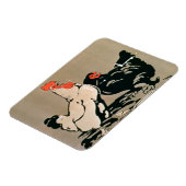 Hen en (kleurenlitho) magneet (Linkerzijde)