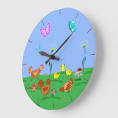 Hen en kuikens  grote klok (Hoek)