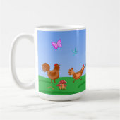 Hen en kuikens mok (Links)