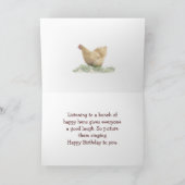 Hen en oude schuur verjaardagskaart- elke gelegenh kaart (Binnen)