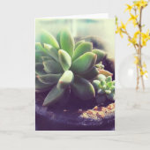 Hen- en Planten voor kippen Kaart (Gele Bloem)