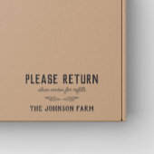 Hen Family Boerderij Return Doos Rubber Stempel