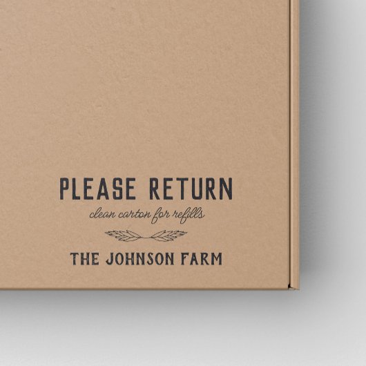 Hen Family Boerderij Return Doos Rubber Stempel