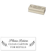 Hen Family Boerderij Return Doos Rubber Stempel (Gestempeld)