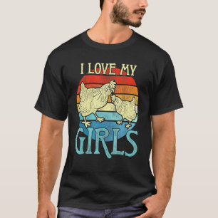 Hen Farmer Boerderij Animal Bird Lover Farming Chi T-shirt
