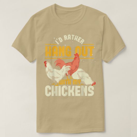 Hen Farming Poultry Boerderij Animal Farmer Funny T-shirt (Design voorkant)