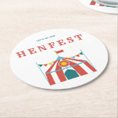 Hen Fest Papieren Onderzetter (Gebogen)