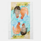 Hen Friends Kitchen Tea Towel Theedoek (Verticaal)