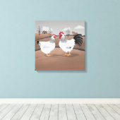 Hen & Haan Canvas Afdruk (Insitu (Houten vloer))