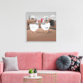 Hen & Haan Canvas Afdruk (Insitu (Woonkamer))