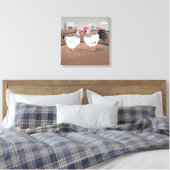 Hen & Haan Canvas Afdruk (Insitu (Slaapkamer))