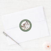 Hen Haan Groene Rand Ei Karton Label (Envelop)