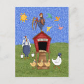 Hen House Briefkaart (Voorkant)