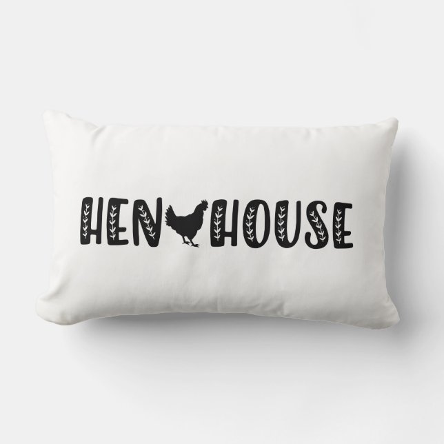 Hen House Chicken Kussen (Voorkant)