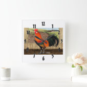 Hen House Hero Vierkante Klok (Huis)