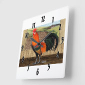 Hen House Hero Vierkante Klok (Hoek)