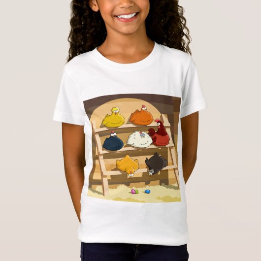 Hen House Meisjes T-shirt (Voorkant)