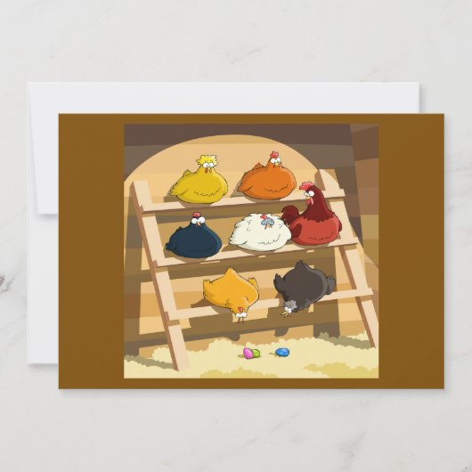 Hen House Uitnodigingen (Voorkant)