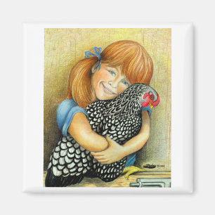Hen Hugger Magneet