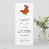 Hen [kip, boer, biologische eieren] kaart (Staand voorkant)