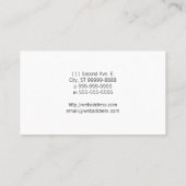 Hen [kip, boer, biologische eieren] visitekaartje (Achterkant)