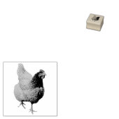Hen / Kip Rubberstempel (Gestempeld)