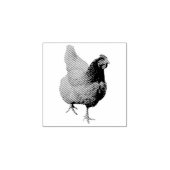 Hen / Kip Rubberstempel (Afrduk)