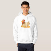 Hen leggen op eieren Mannen hoodie (Voorkant volledig)