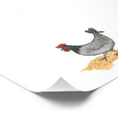 HEN MET CHICK FOTO AFDRUK (Hoek)