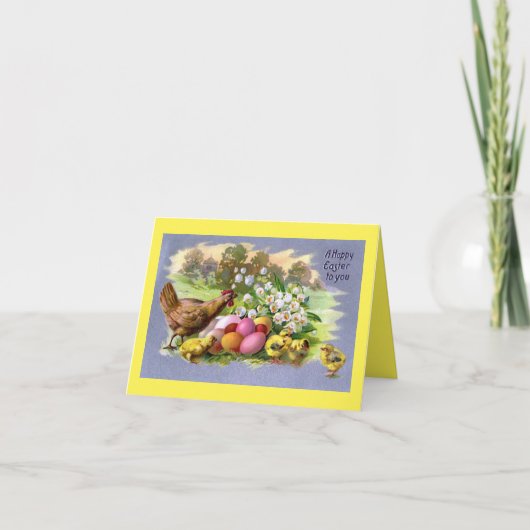 Hen met Kaart van de Chicks Holiday (Voorkant)