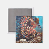 Hen met kippen magneet (Voorkant / Achterkant)