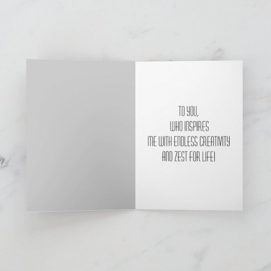 Hen (mode) verjaardag hoge kunst Kaart (Binnen)