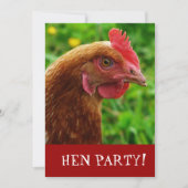 Hen Night Bachelorette Party Invite Kaart (Voorkant)