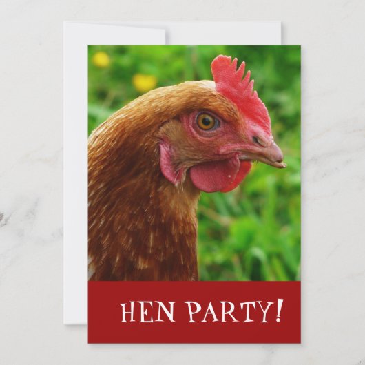 Hen Night Bachelorette Party Invite Kaart (Voorkant)