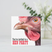 Hen Night Dames Bachelorette Party Big Chicken Kaart (Staand voorkant)