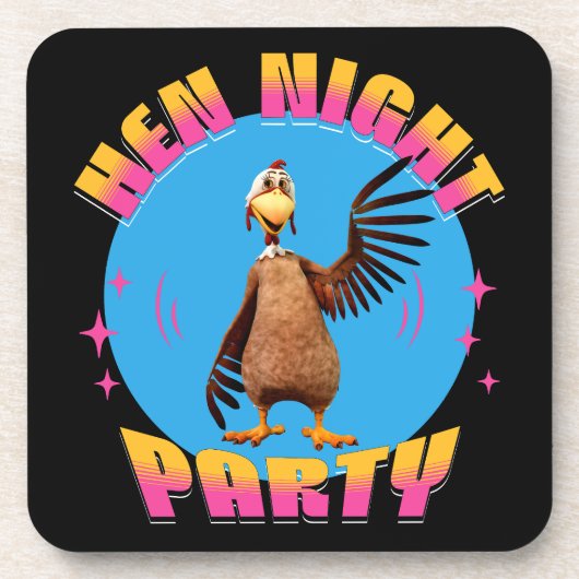 Hen Night Feest Grappig Bachelorette Feest Bier Onderzetter (Voorkant)