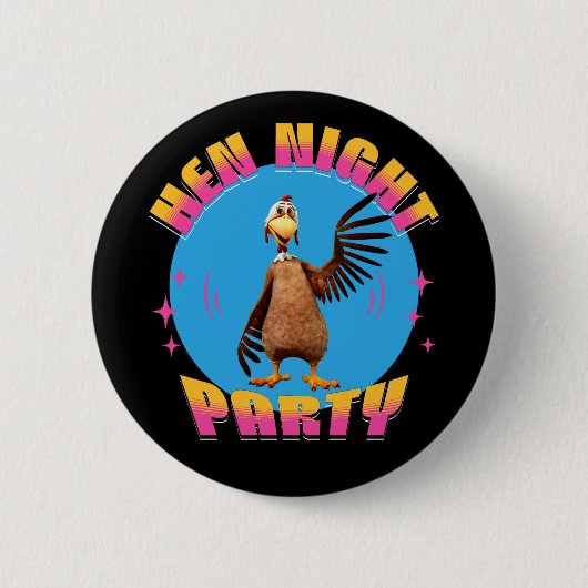 Hen Night Feest Grappig Bachelorette Feest Ronde Button 5,7 Cm (Voorkant)