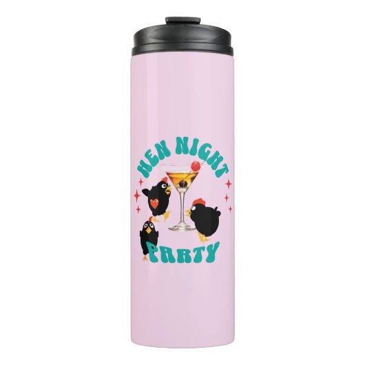 Hen Night Party, Bachelorette Party Funny Hens  Thermosbeker (Voorkant)