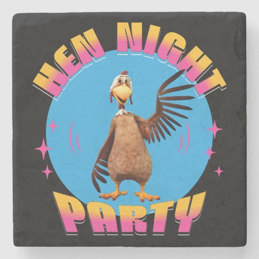 Hen Night Party Grappig vrijgezellenfeest Stenen Onderzetter (Voorkant)
